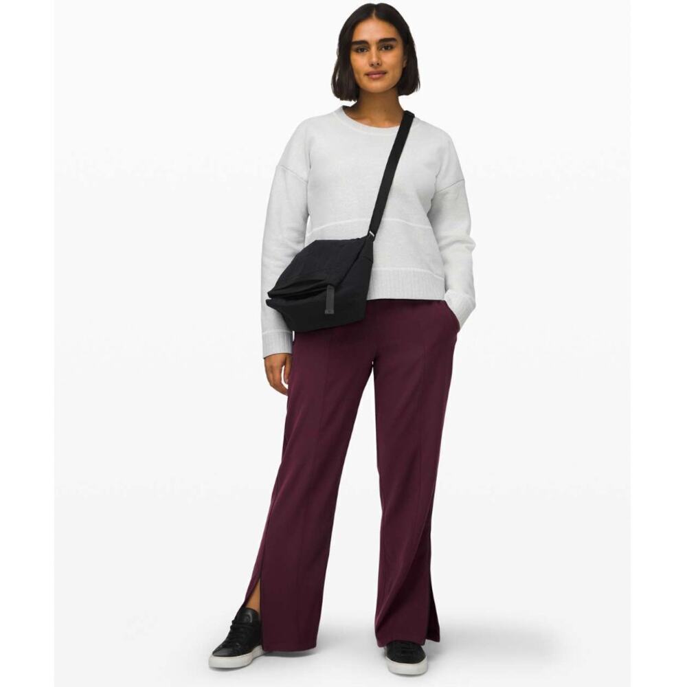 EUC Lululemon $118 On The Right Track Pants Maroon/Adobe Colorway